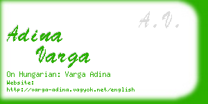 adina varga business card